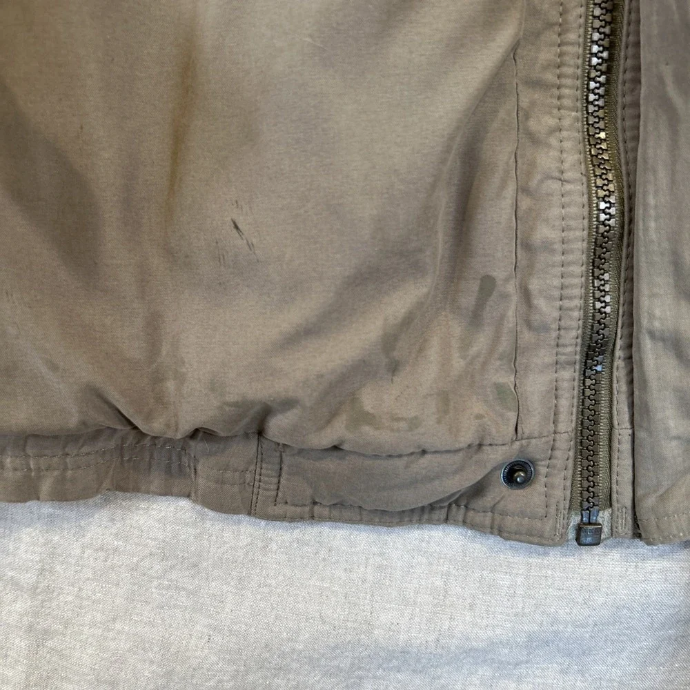 Vintage Northwest Territory Men's Field Jacket Khaki Zip and Snap Down Size XL